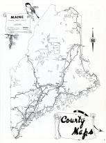 Legend Map, Maine State Atlas 1961 to 1964 Highway Maps